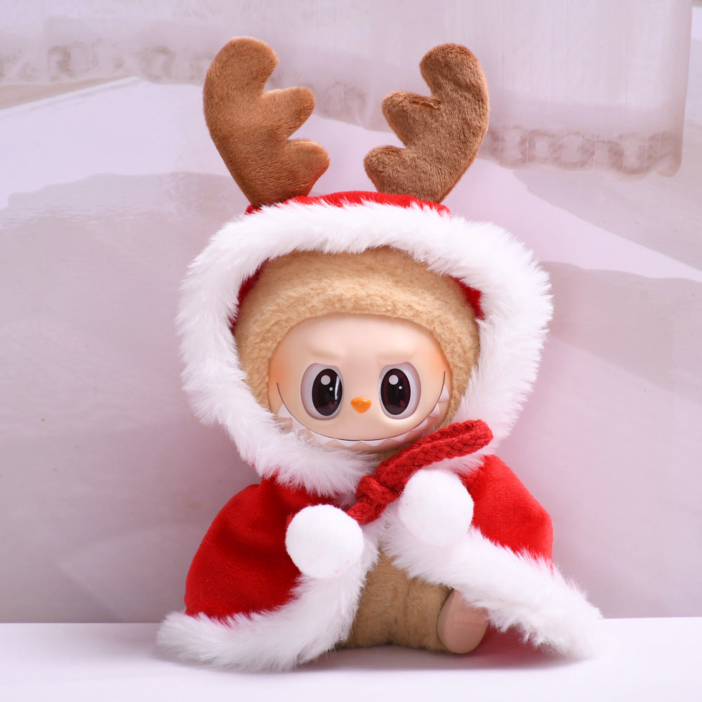 Labubu Doll New Year & Christmas Outfits - Tang Suit, Shawl, Hat Sets