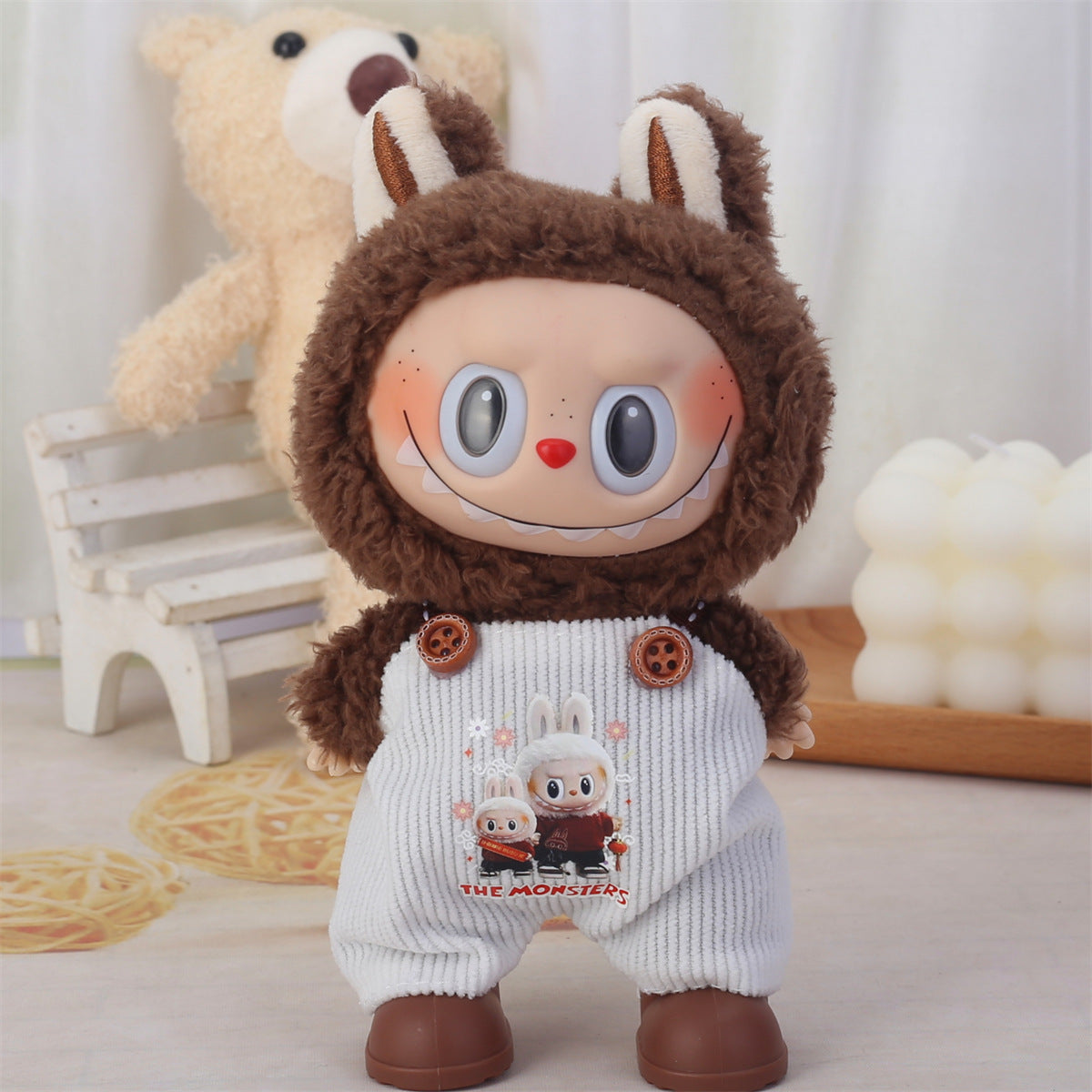 Wholesale cheap 17cm labubu labubu one, two and three generations sit and party with replacement doll vinyl