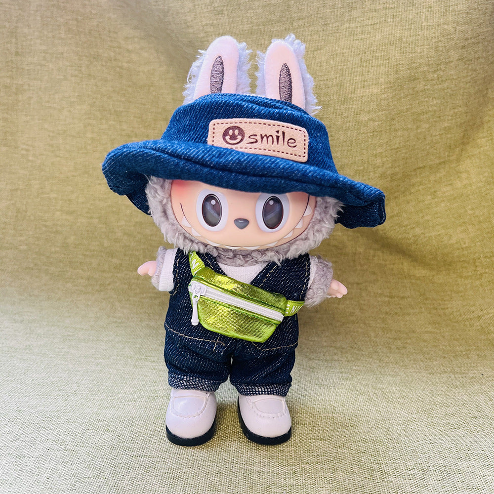 New Cameraman Labubu Pendant Baby Clothes Accessories suit Labubu Doll Keychain for Summer Baby Clothes