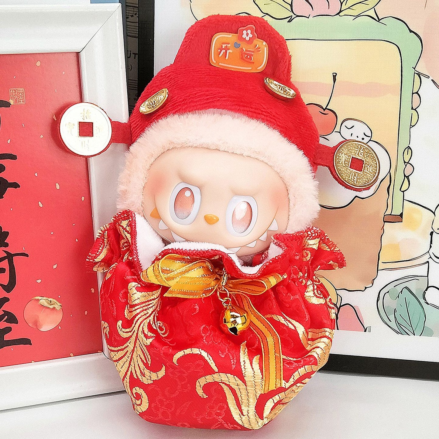 Labubu third generation doll clothes labubu 3.0 doll clothes generation second generation sitting party for blind box clothes 17cm