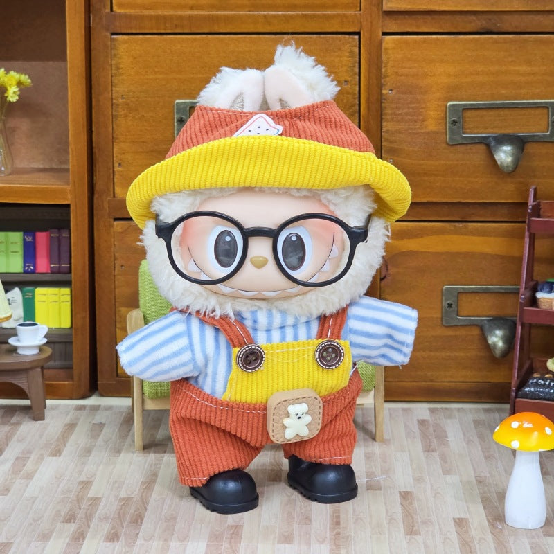 Wholesale Labubu Doll Clothes 17cm Accessories First, Second, Third Generation Vinyl Plush Doll Outfit Set