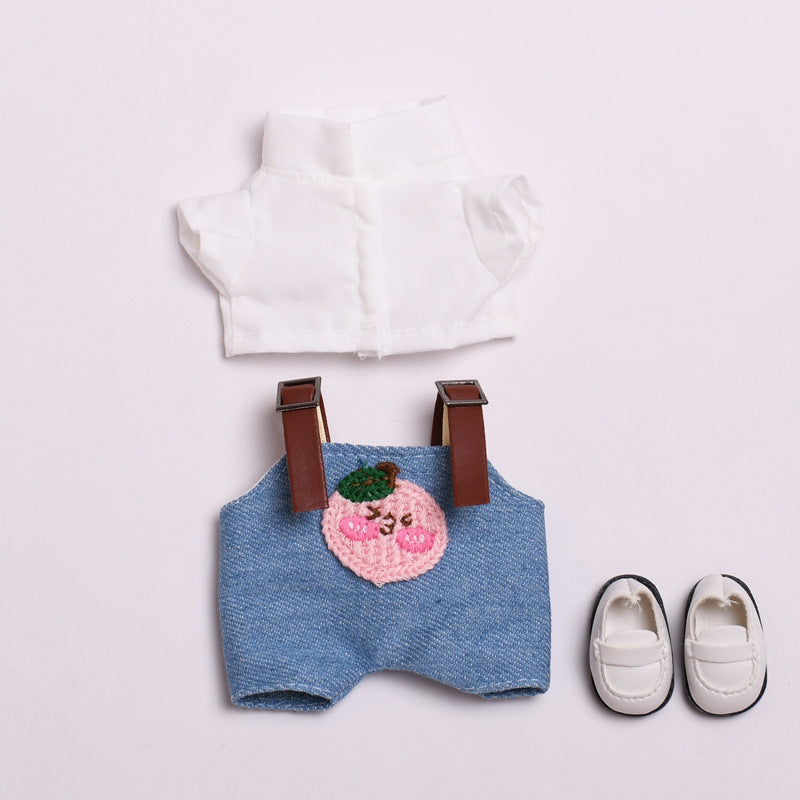 Labubu Doll Cute Overalls Two-Piece Set with Optional Shoes & Hat