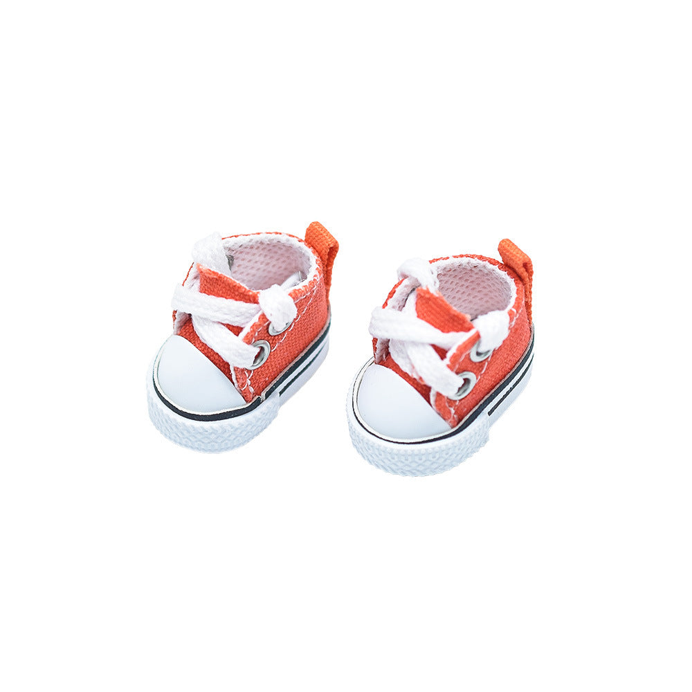 Labubu Canvas Shoes 17cm Labubu Pendant Shoes 10cm Cotton Doll Belle Pendant Baby Clothes
