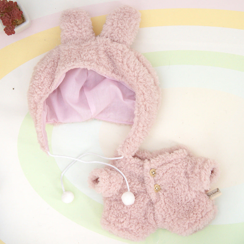 Casual clothes suitable for pulling cloth clothes for 37cm Labubu vinyl doll clothes replacement suit shoes bag