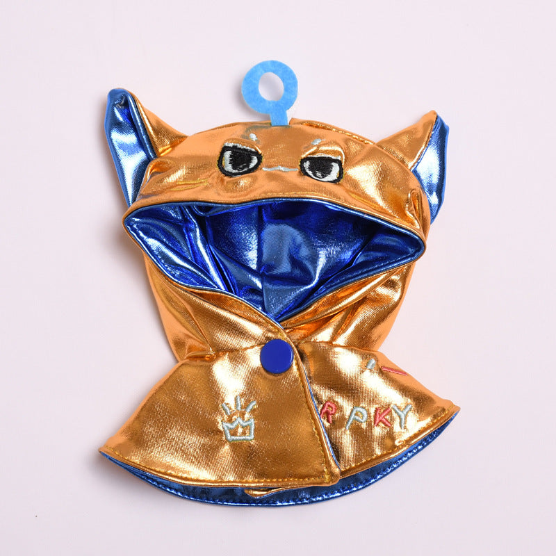 Labubu Doll Halloween Cape - Silver-Red, Black-Green, Yellow-Blue Cloak for 17cm Pendant