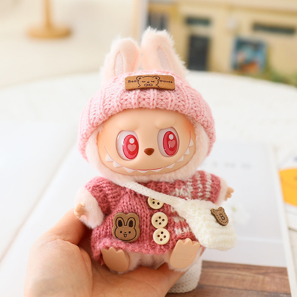 Labubu Baby Clothes Generation Two Generation Three Generation Labubu Clothes Wear Sweater Shoes Vinyl Pendant Replacement Glasses
