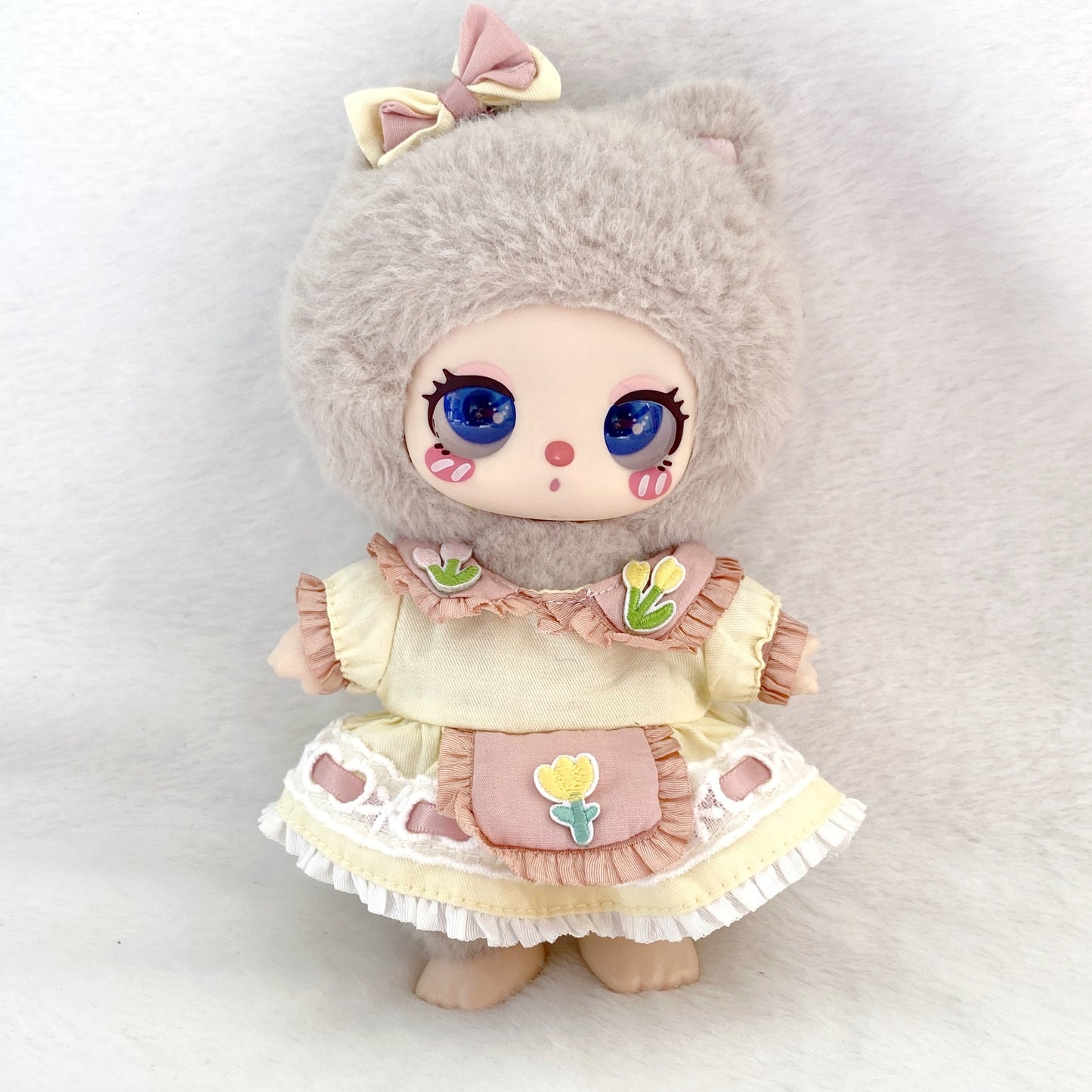 Labubu 17cm Vintage Lace Princess Dress for Dolls