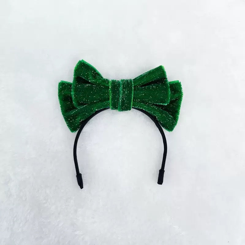 Labubu Doll Headband - Sparkling Velvet Party Accessories for Vinyl Dolls