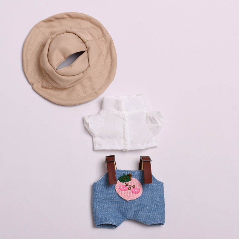 Labubu Doll Cute Overalls Two-Piece Set with Optional Shoes & Hat