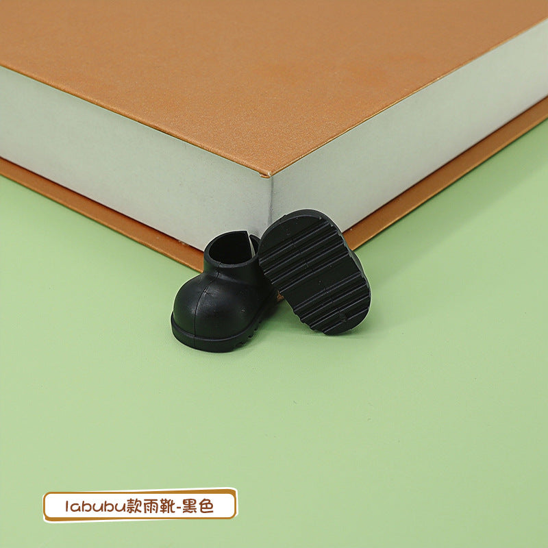 17cm Labubu Rain Boots Blind Box Pendant Doll Accessories Cute Macaron Baby Shoes Labubu Replaceable Shoes