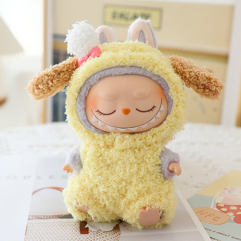 Labubu Costume Disguised as Animal Costume Labubu Pendant Sitting Party Doll Costume for Universal Costume