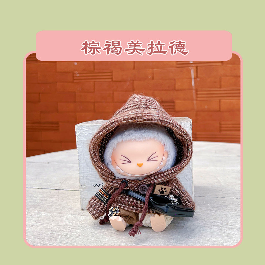 Labubu 15cm Sitting Doll Clothes - Macaron 2nd Gen Outfits