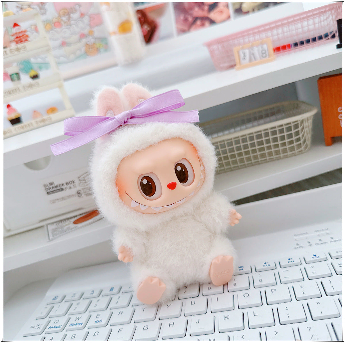 Labubu Doll Outfit - 17cm Cartoon Style Shoulder Bag for Labubu Vinyl Doll