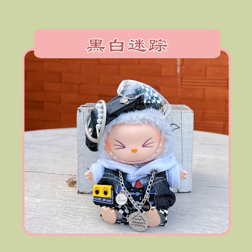 Labubu 15cm Sitting Doll Clothes - Macaron 2nd Gen Outfits