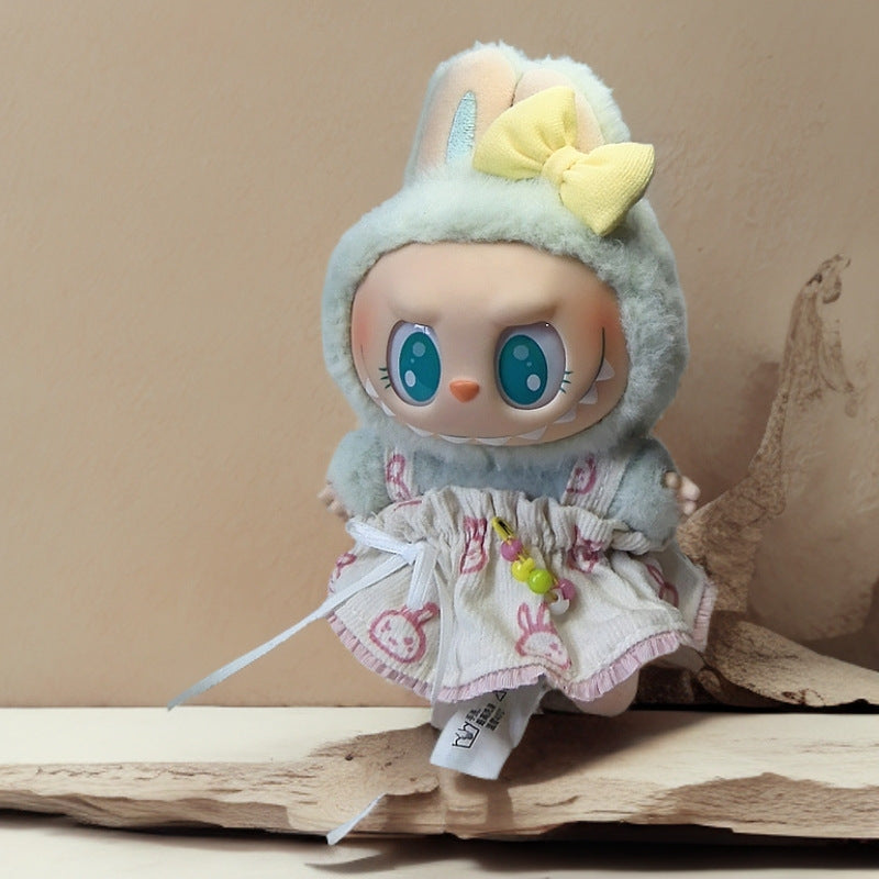 Labubu Doll Outfit Set - Skirt, Hat & Accessories