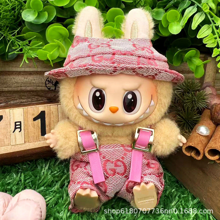 Suitable for Labubu Doll Clothes, Plush Vinyl Sitting Party First, Second and Third Generation Replacement Skirt Suit