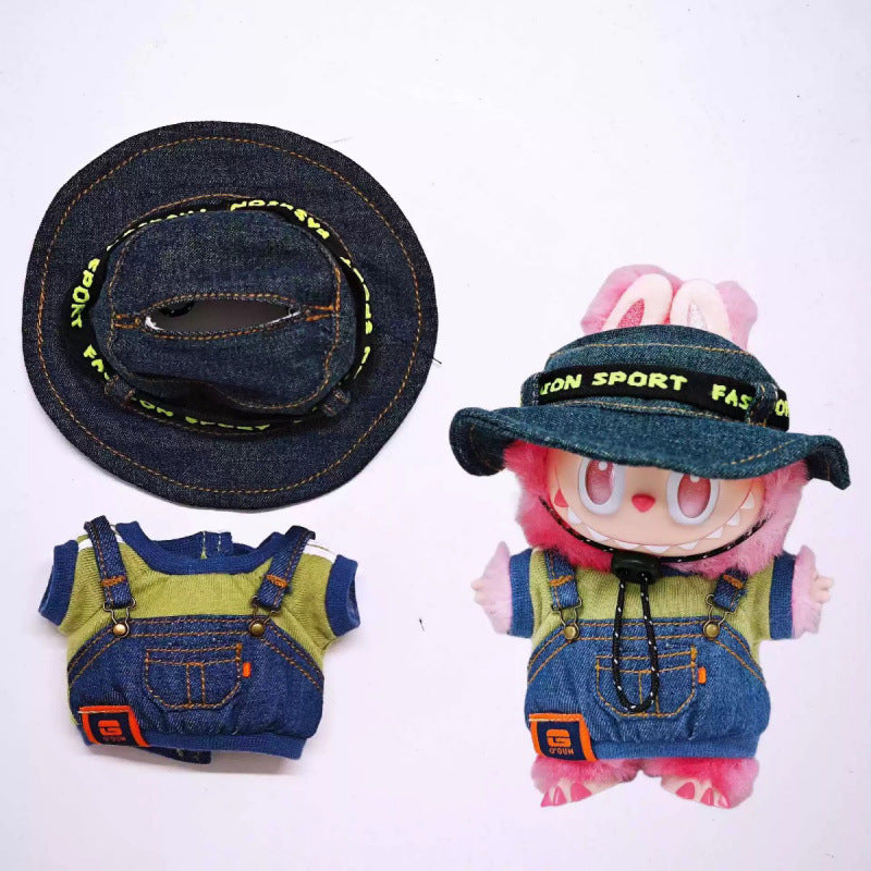 Labubu 3.0 Doll Outfit Set with Hat, Glasses & Shoes