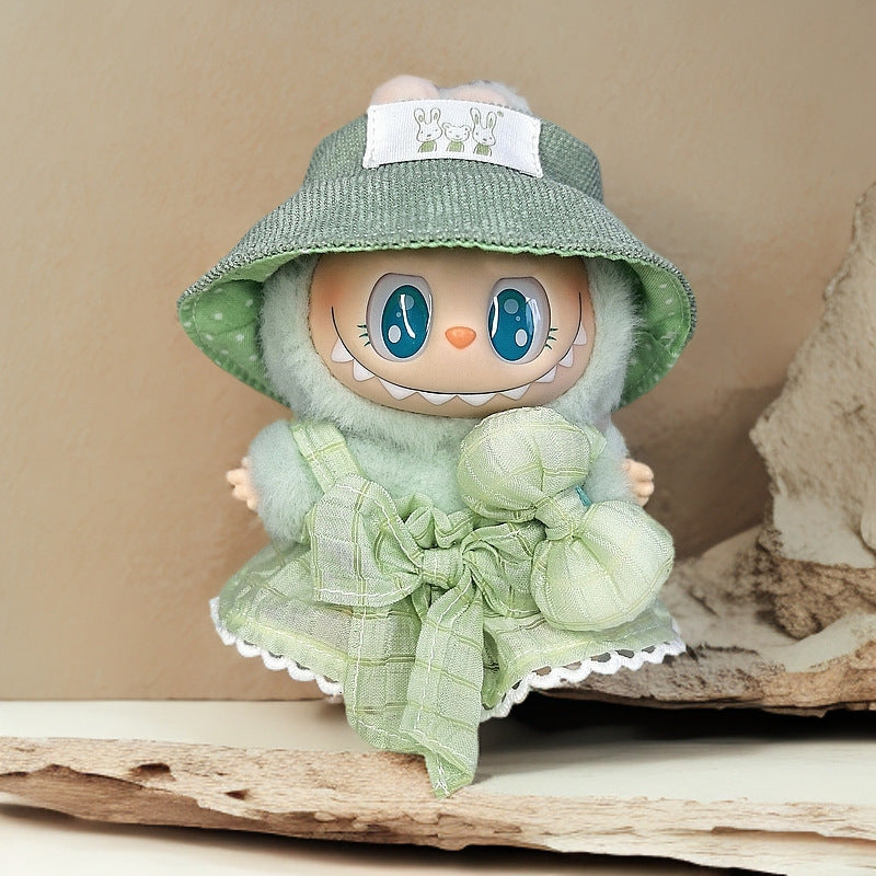Labubu Doll Outfit Set - Skirt, Hat & Accessories