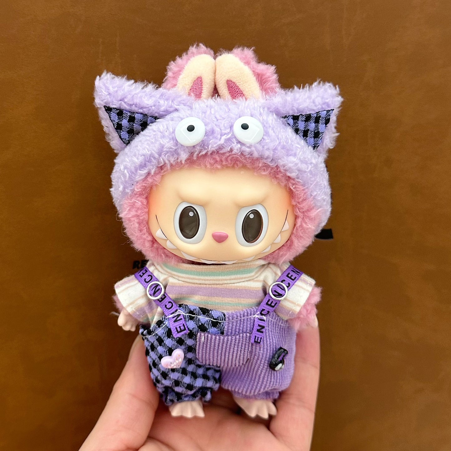 labubu doll clothes 17cm pull cloth clothes blind box doll skirt suit cute dress toy cross-border wholesale
