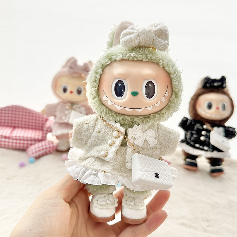 Labubu Doll Clothes Set - Classic Skirt Outfit for 1st & 2nd Gen Labubu