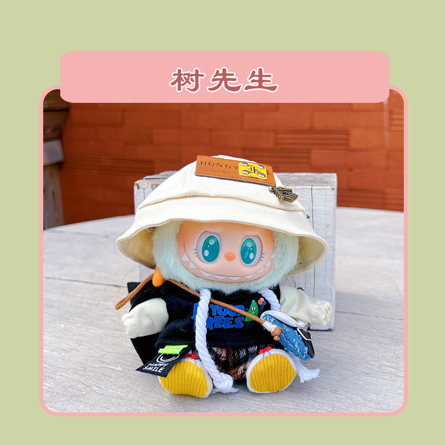 Labubu 15cm Sitting Doll Clothes - Macaron 2nd Gen Outfits