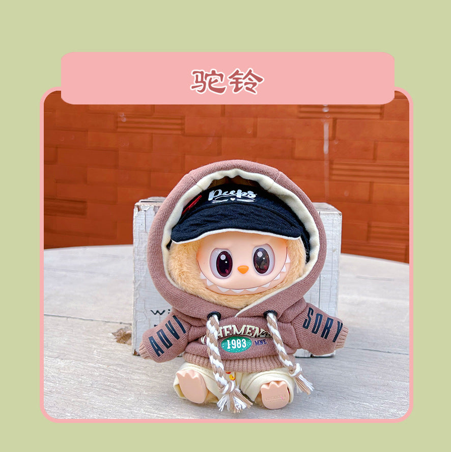 Labubu 15cm Sitting Doll Clothes - Macaron 2nd Gen Outfits