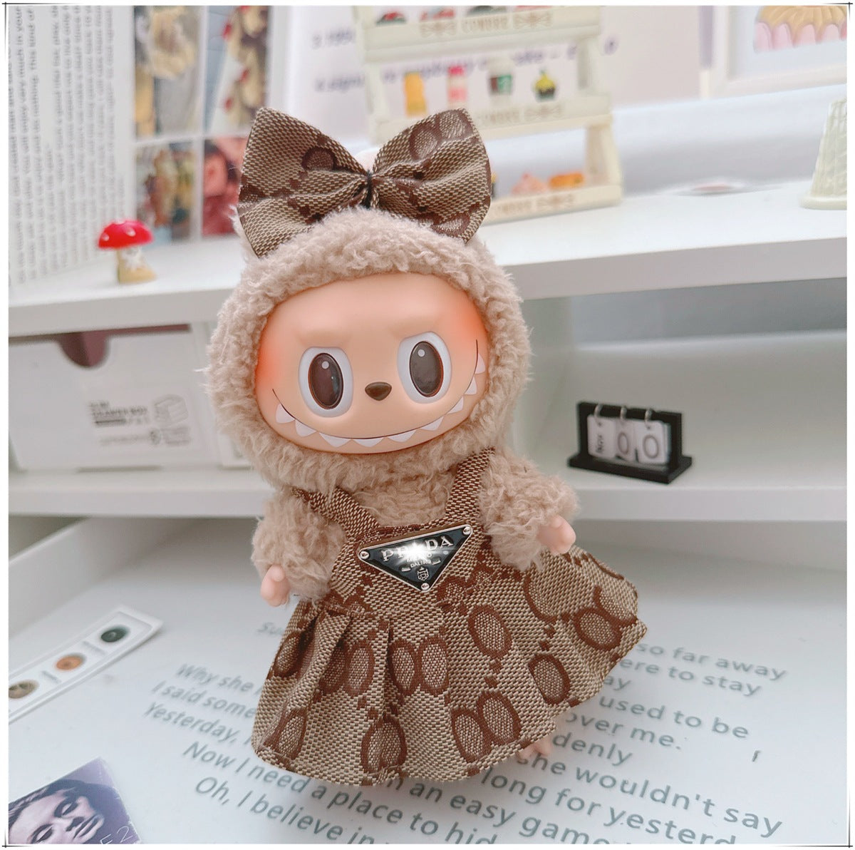 Labubu Doll Outfit - 17cm Cute Skirt Set for Vinyl Dolls