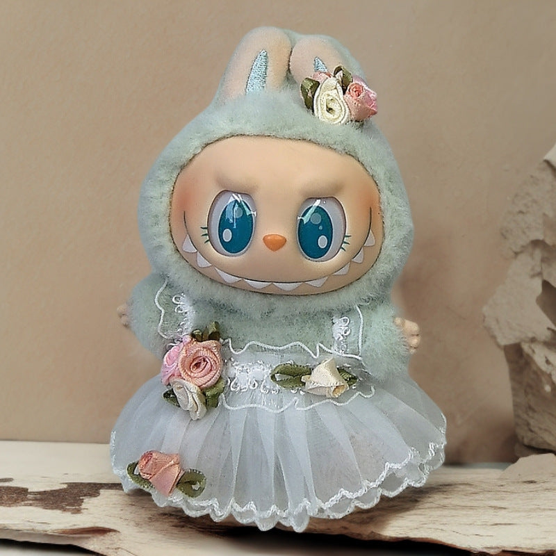Labubu Doll Outfit Set - Skirt, Hat & Accessories