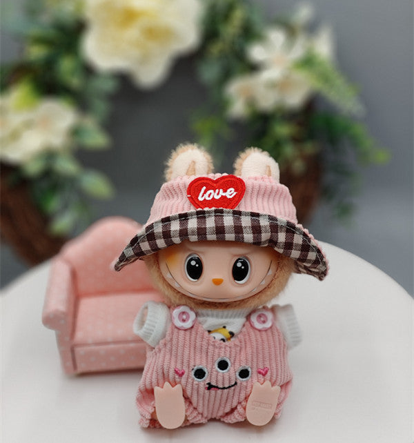 Only clothes generation two generation 17cm labubu doll cloth cloth sit party accessories replacement fashion clothes doll