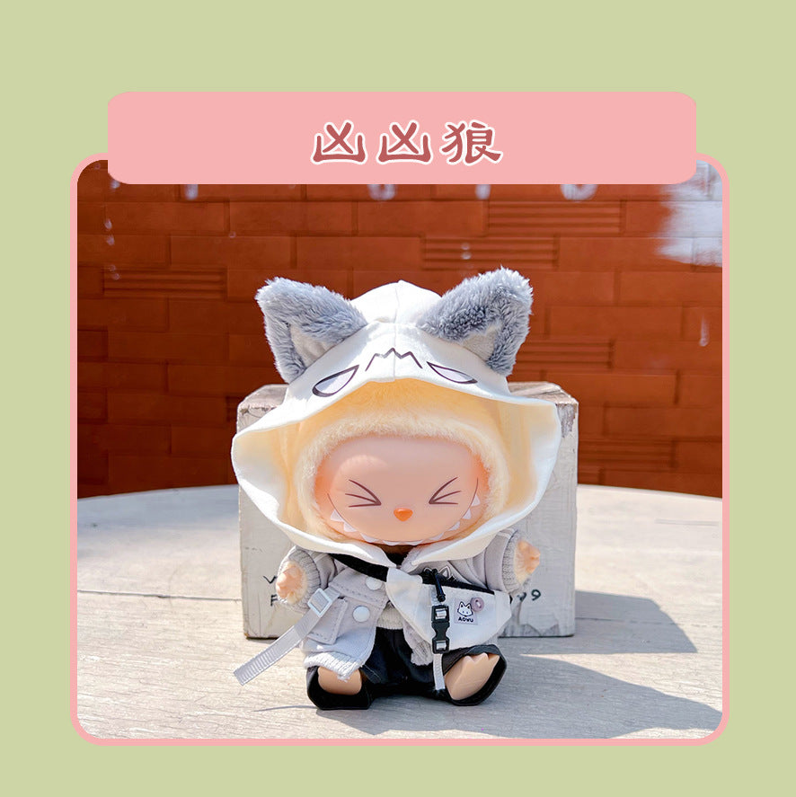 Labubu 15cm Sitting Doll Clothes - Macaron 2nd Gen Outfits