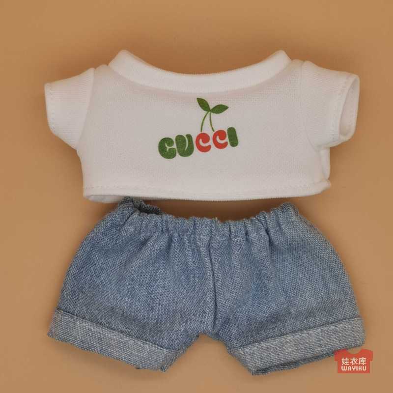 Leather Pilot 17cm Labubu Suit t Custom Wholesale Spot Labubu Keychain Baby Clothes Pendant