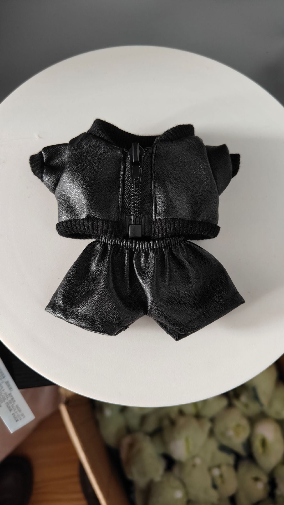 Labubu Doll Leather Outfit Set - 15cm Vinyl Doll Clothes