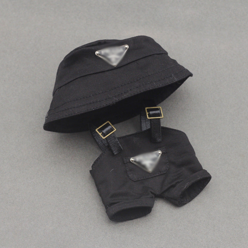 Labubu Doll Hooded Sweater & Hat Outfit for 17cm Vinyl Doll