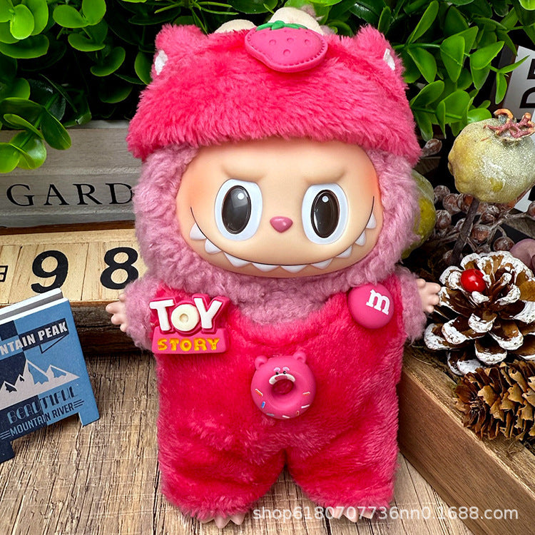 Suitable for Labubu Doll Clothes, Plush Vinyl Sitting Party First, Second and Third Generation Replacement Skirt Suit