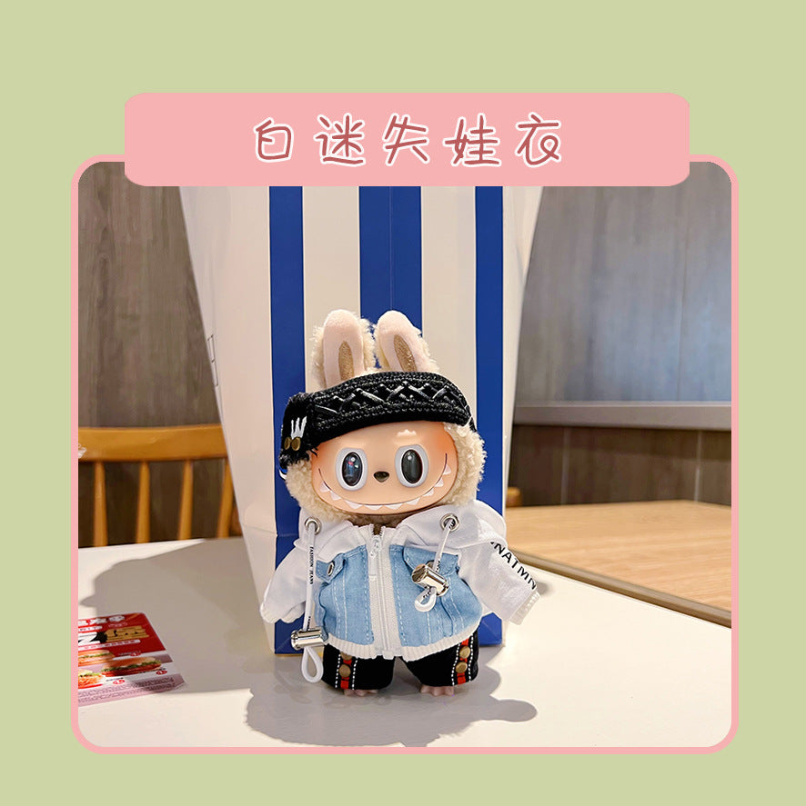 17cm Labubu Doll Clothes & Accessories - Macaron Style