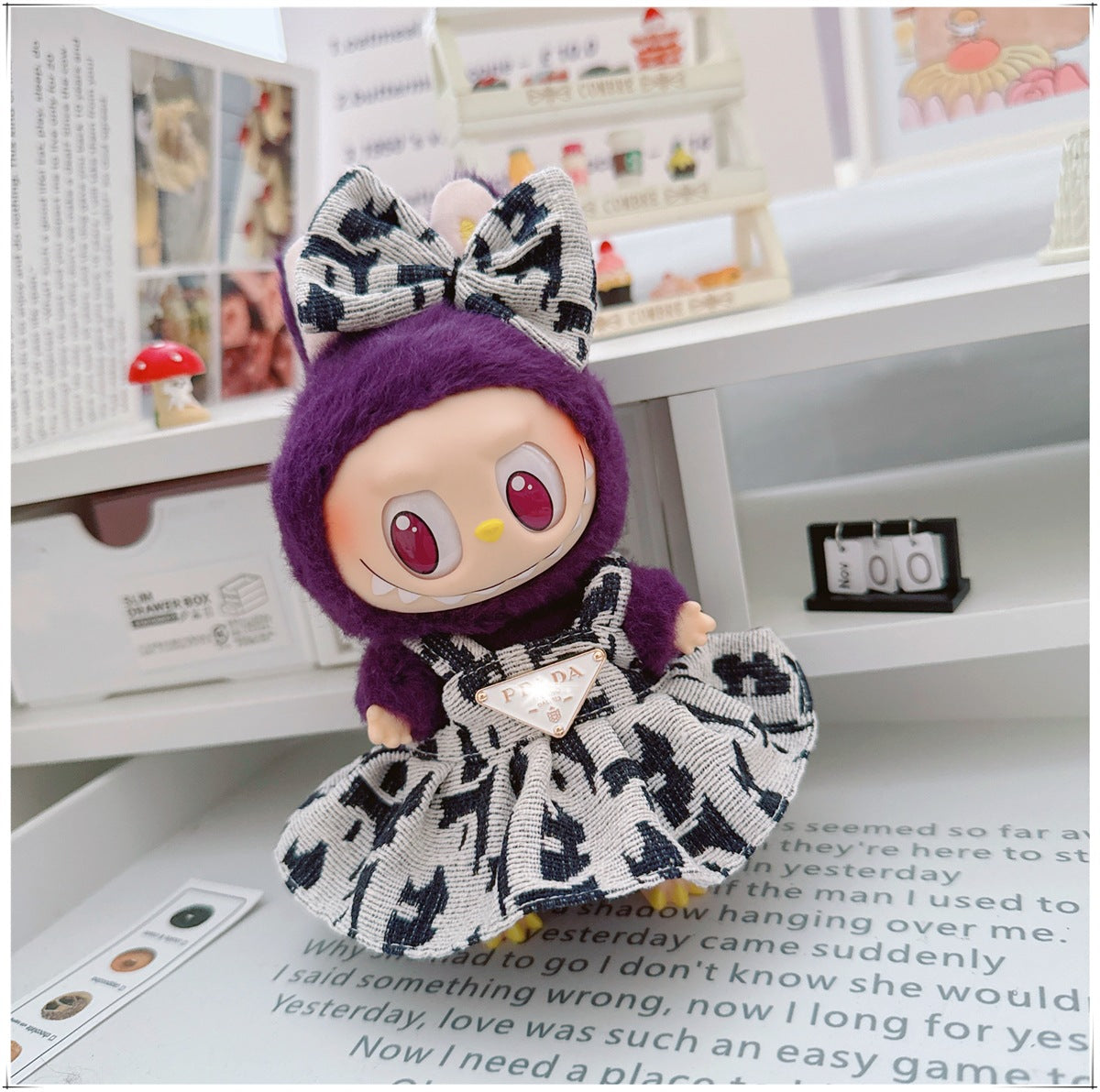Labubu Doll Outfit - 17cm Cute Skirt Set for Vinyl Dolls