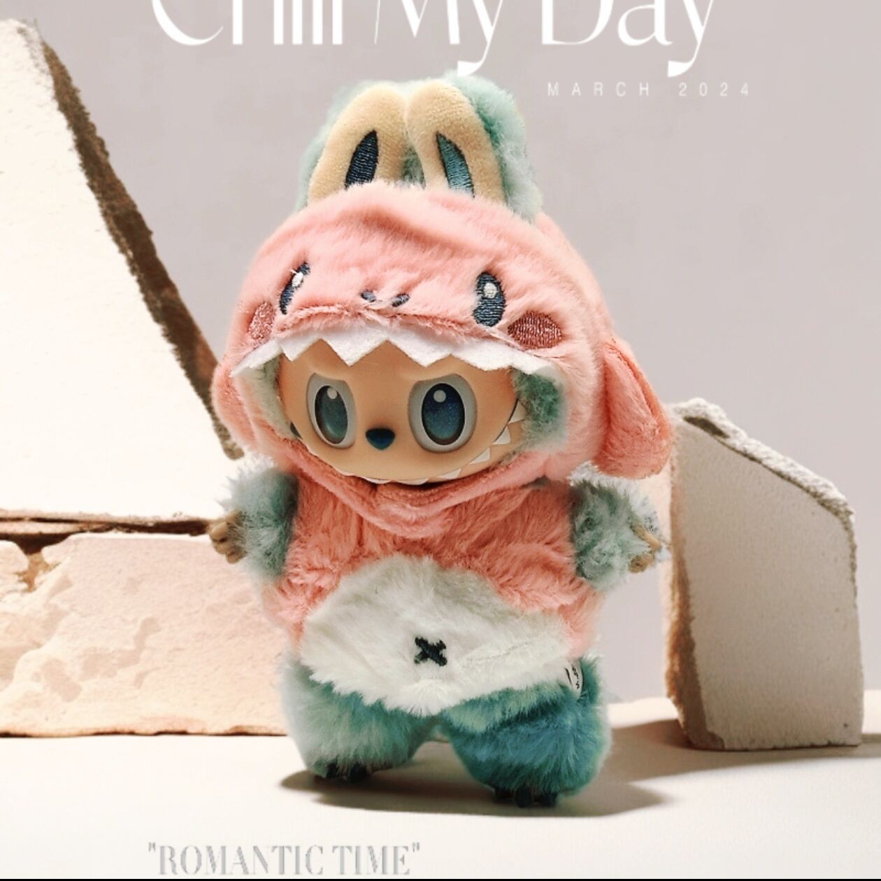 Labubu Doll Outfit - Dinosaur & Shark Vinyl Clothes for 17cm Labubu