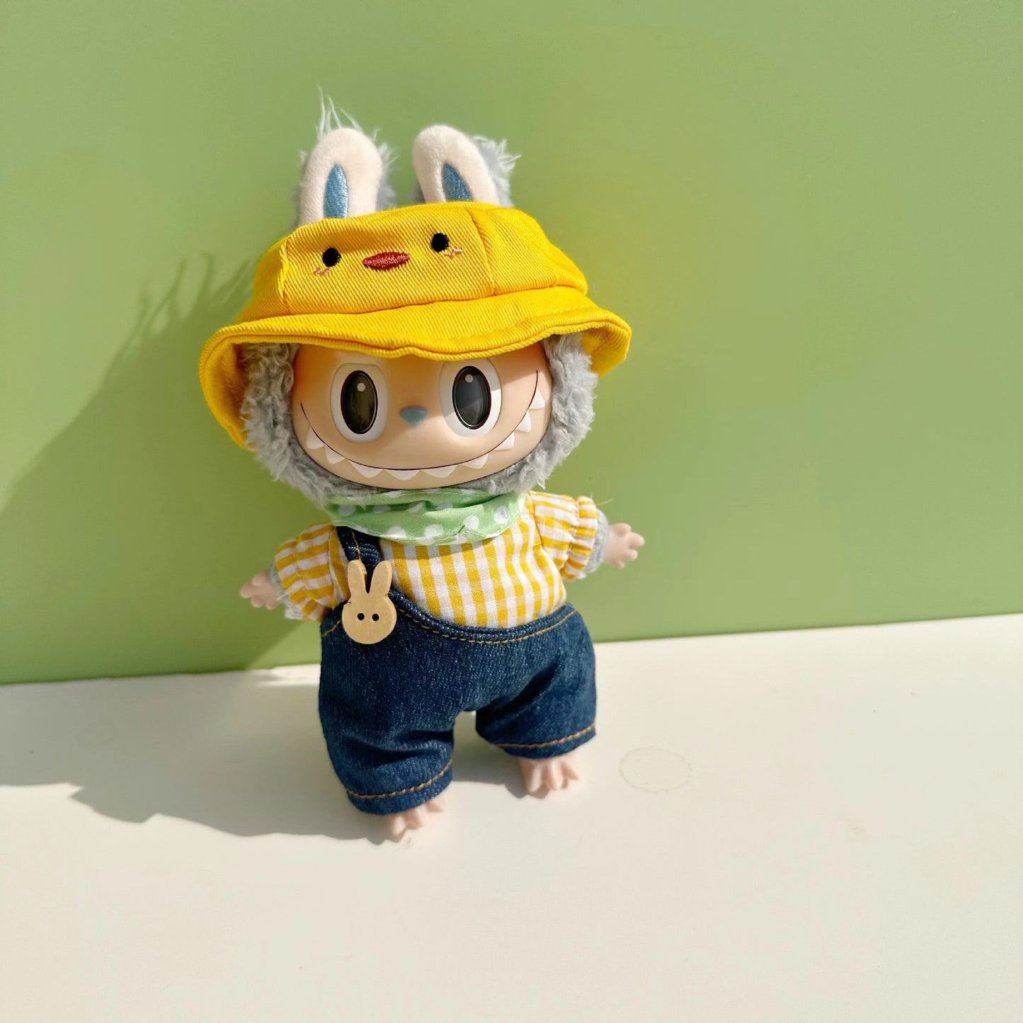 New Cameraman Labubu Pendant Baby Clothes Accessories suit Labubu Doll Keychain for Summer Baby Clothes