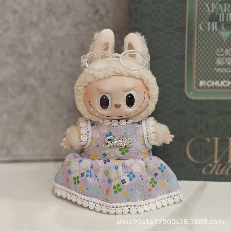 Labubu Doll Outfit Set for 17cm Vinyl Figure - Party Style
