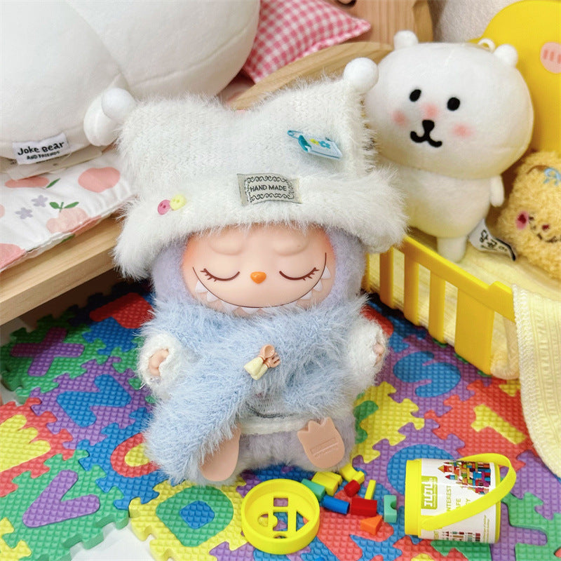 Wholesale Labubu Doll Clothes 17cm Accessories First, Second, Third Generation Vinyl Plush Doll Outfit Set