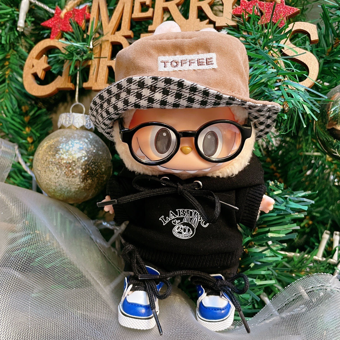 Labubu Detective Outfit Set with Glasses & Accessories