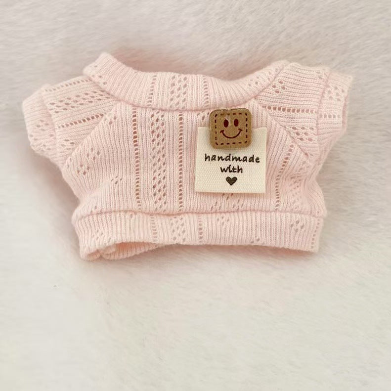 Labubu Doll Clothes - Cute T-Shirt & Sweater Outfits for 17cm Vinyl Dolls