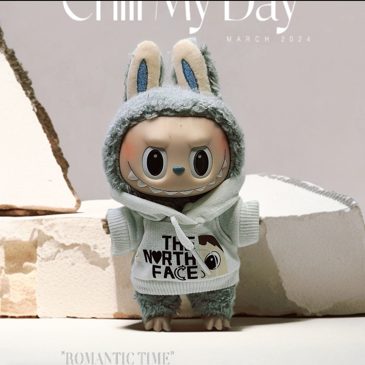 Labubu Doll Clothes - Cute Sweatshirt & Jeans Outfit for 1st & 2nd Gen