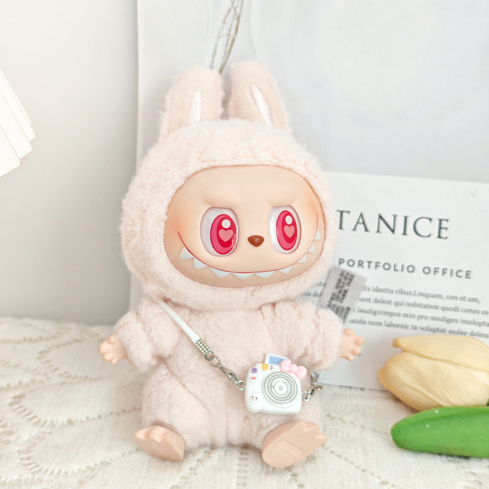 Labubu Doll Sparkling Star Skirt Outfit with Accessories for 17cm Vinyl Doll