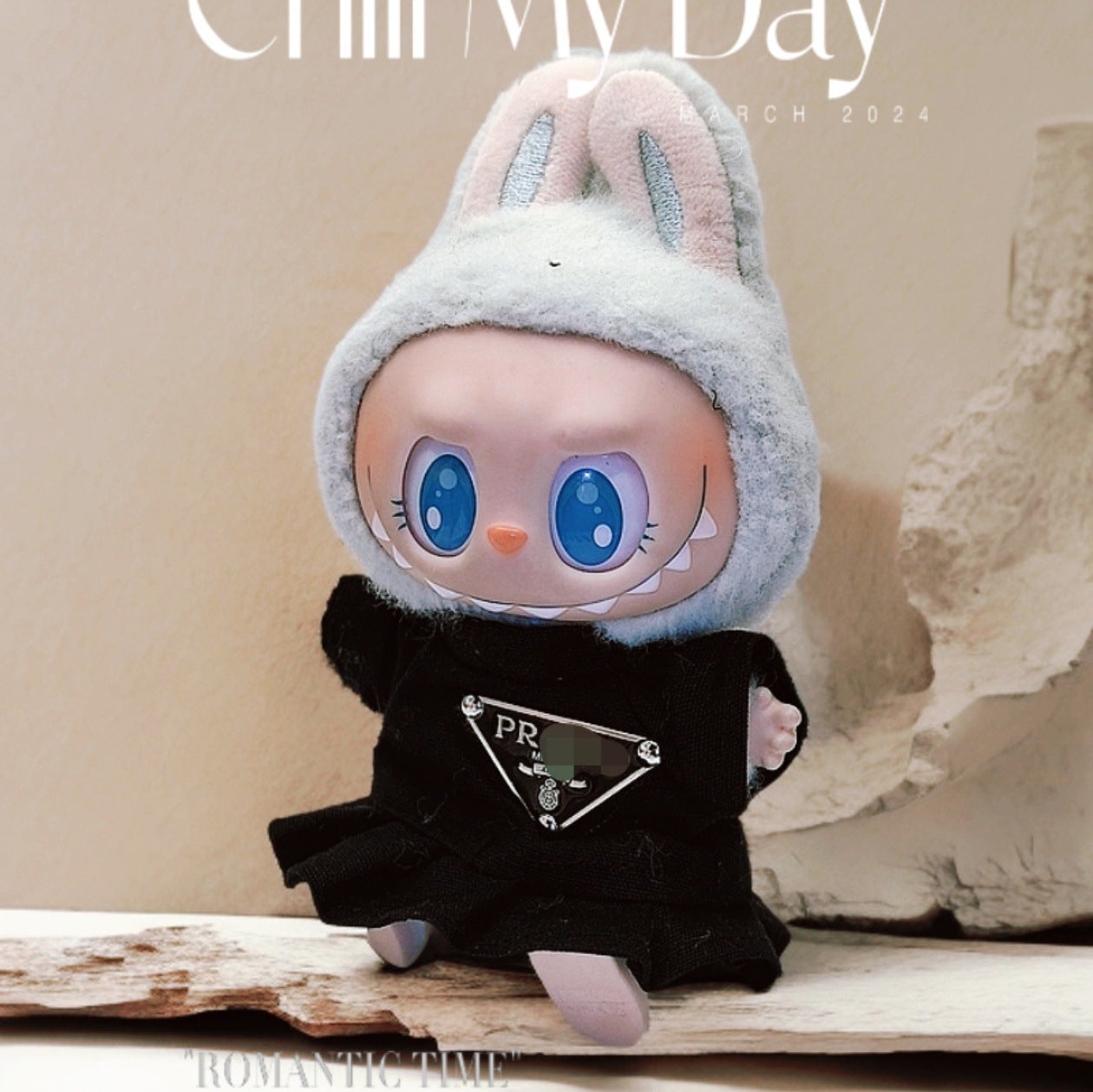 Labubu Doll Outfit Set - T-Shirt, Hat & Skirt/Pants for 1st & 2nd Gen