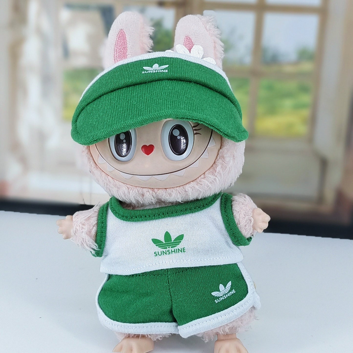17CM Labubu second generation pendant blind box Labubu doll basketball clothes vest pants hat