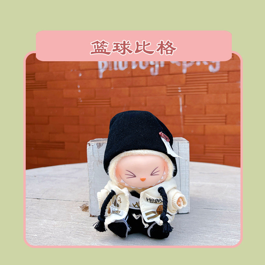Labubu 15cm Sitting Doll Clothes - Macaron 2nd Gen Outfits