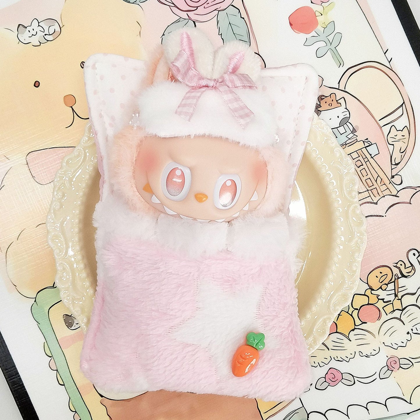 Labubu third generation doll clothes labubu 3.0 doll clothes generation second generation sitting party for blind box clothes 17cm