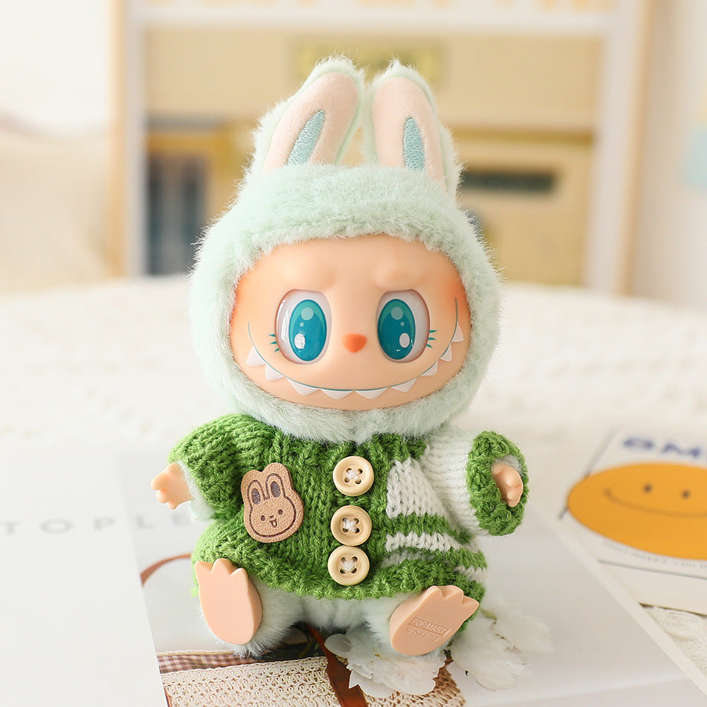Labubu Baby Clothes Generation Two Generation Three Generation Labubu Clothes Wear Sweater Shoes Vinyl Pendant Replacement Glasses