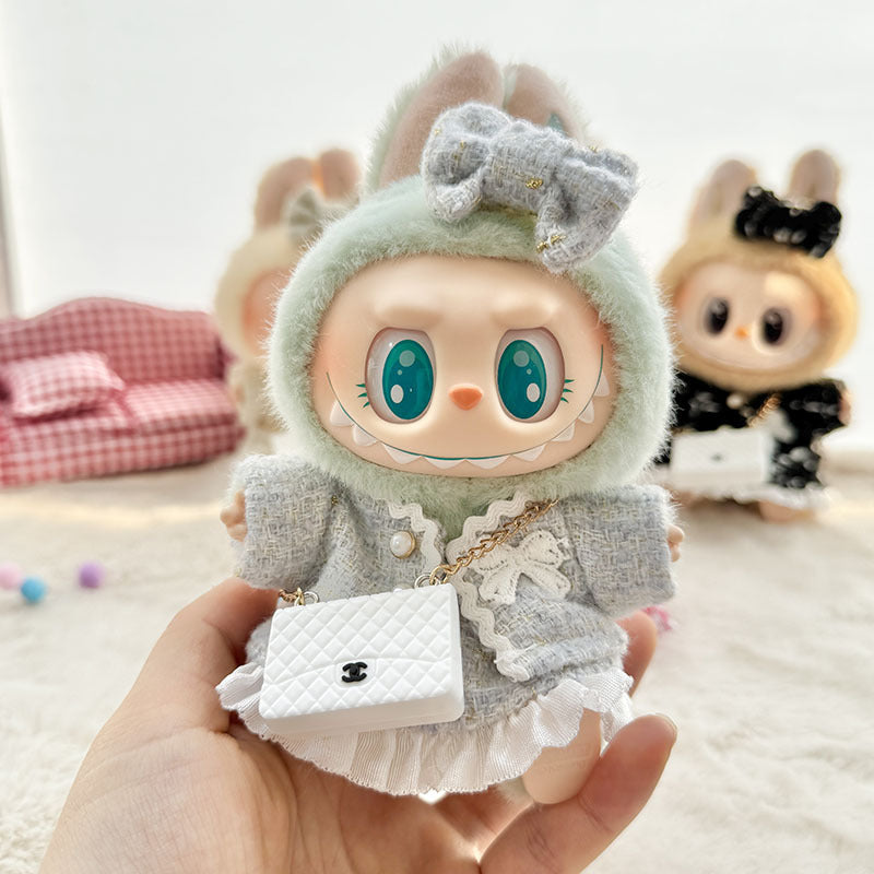 Labubu Doll Clothes Set - Classic Skirt Outfit for 1st & 2nd Gen Labubu